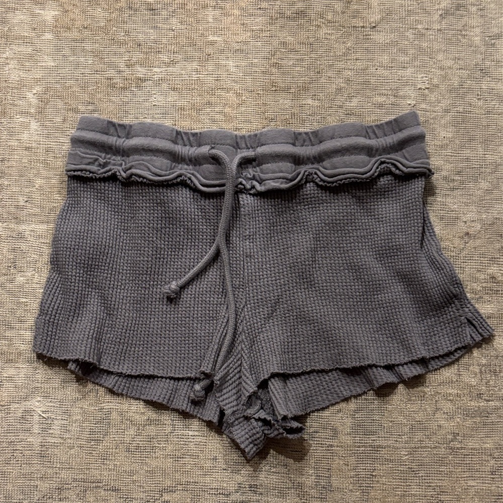 Forever 21 Charcoal Knit High Waist Shorts